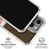 NFL Cleveland Browns White Striped iPhone 16 Pro Clear Case